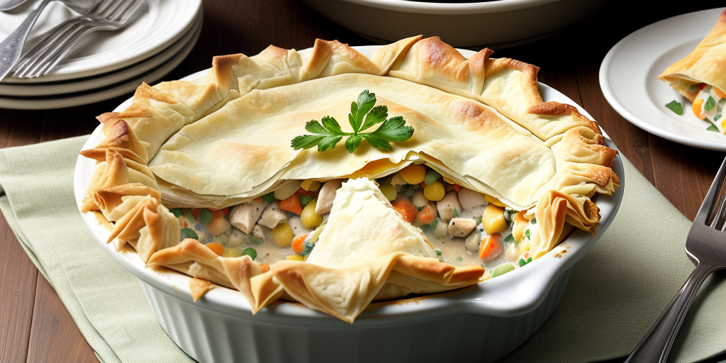 chicken pot pie with phyllo crust