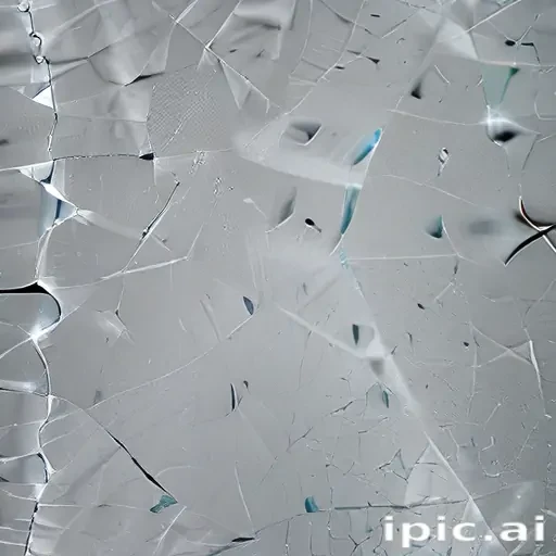 cracked glass transparent