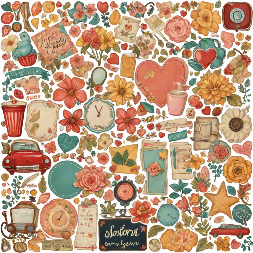 scrapbook stickers png
