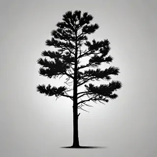 pine tree silhouette png