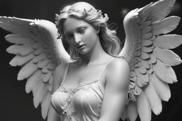 angel clip art black and white