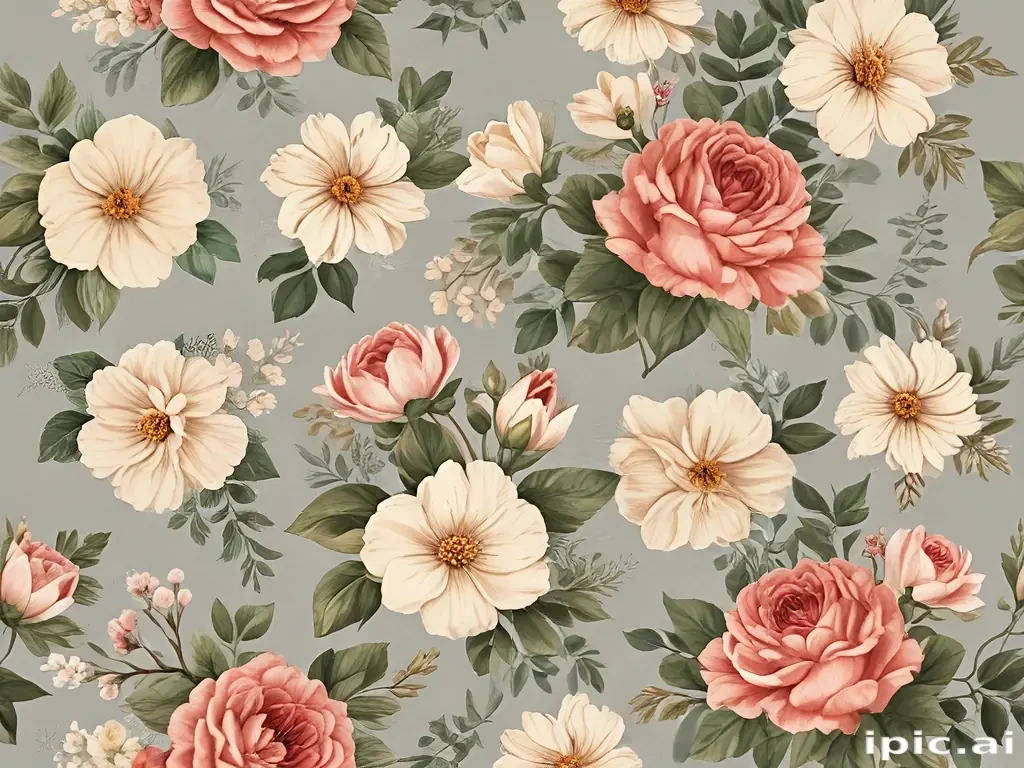 vintage flowers png