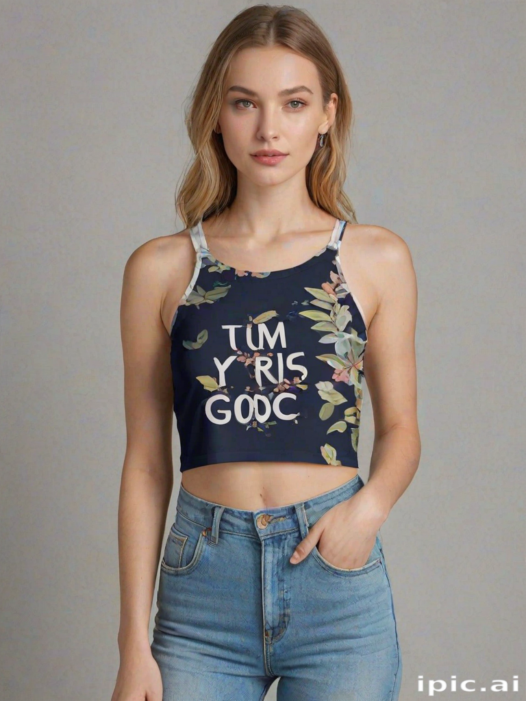 crop top mock up