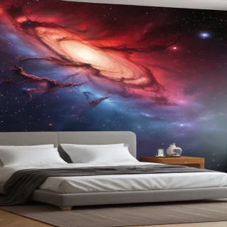 galaxy red wallpaper
