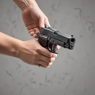 holding gun png