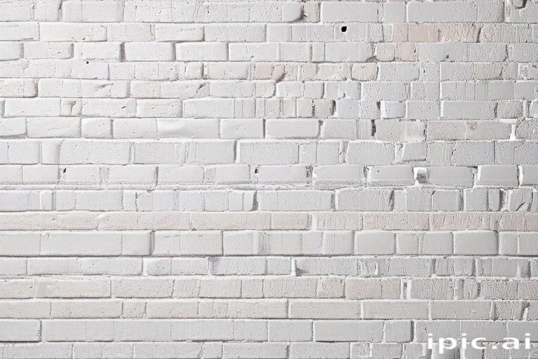 Textured White Brick Wall Background Ideal for Various Creative Projects