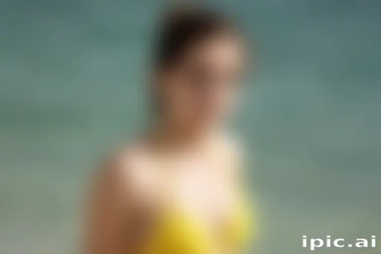 emma watson yellow bikini