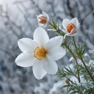 winter flower wallpaper background