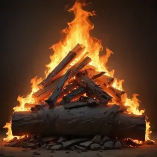 background with fire