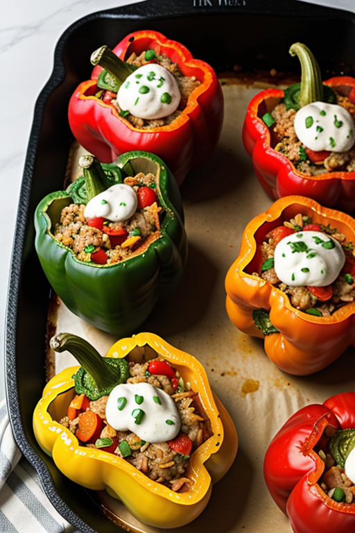 stuffed bell pepper recipe without rice