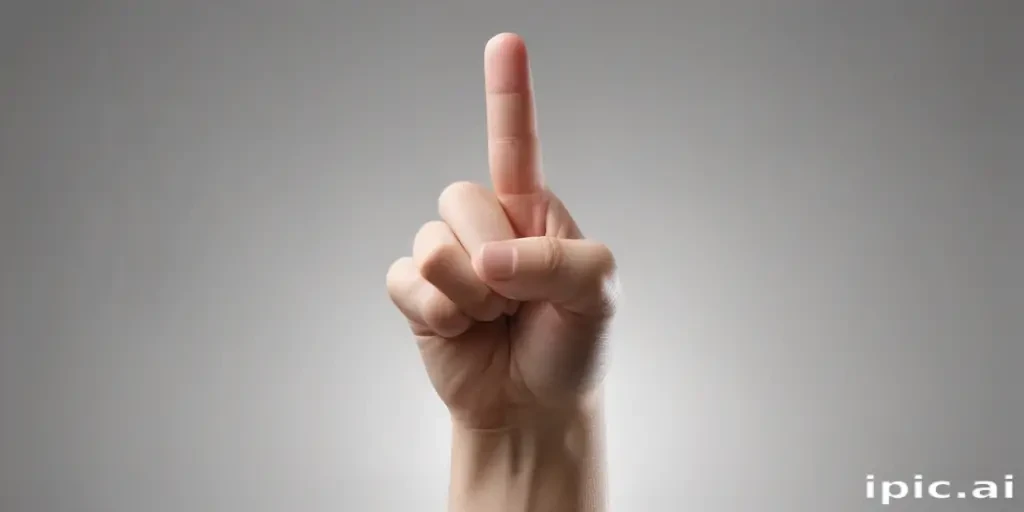 middle finger background