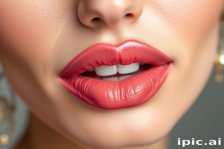 Elegant "Rose Petal" satin lipstick offers a timeless, soft pink hue with a subtle sheen, enhancing natural lip color for a sophisticated and feminine appearance