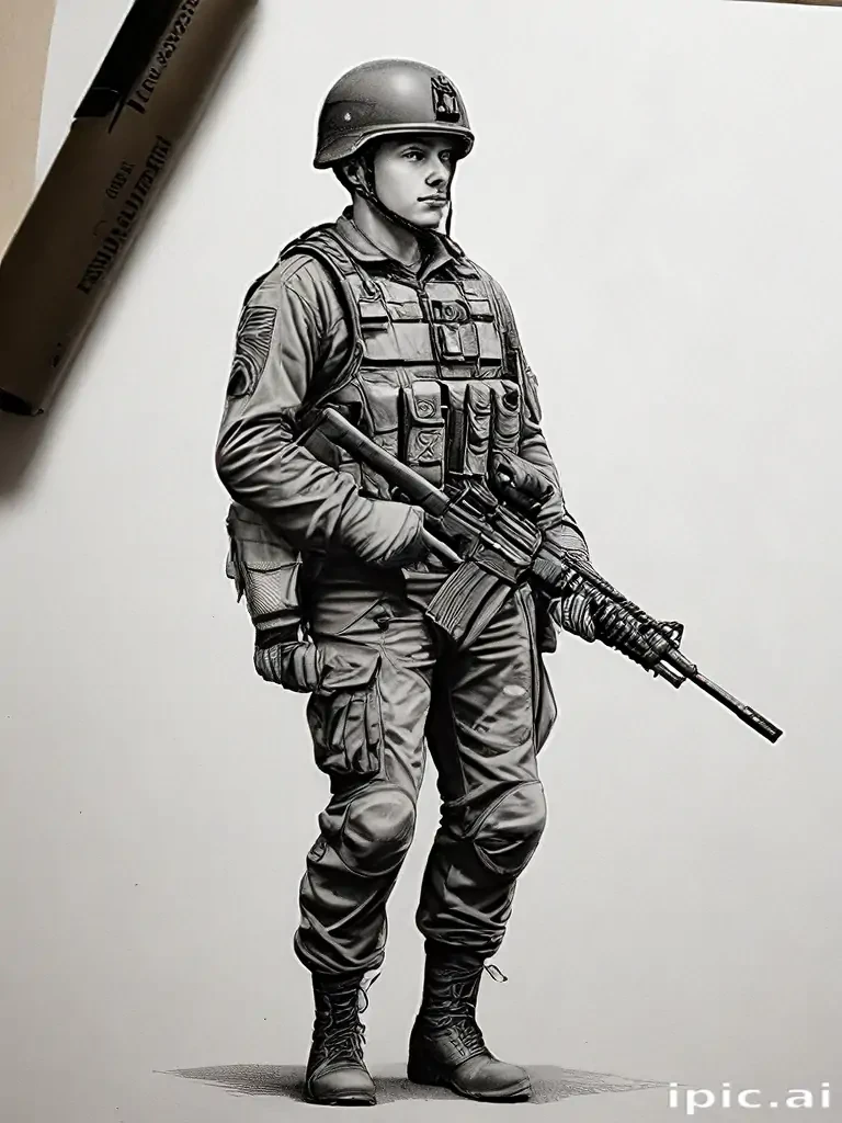 army drawings