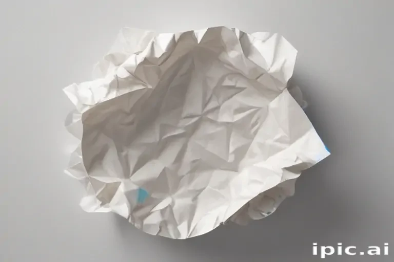 crumpled up paper