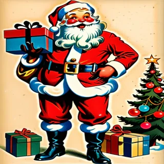 santa claus vintage images