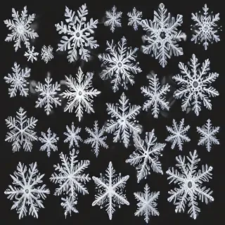 transparent snowflakes png