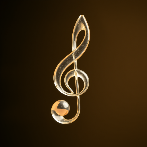 transparent music note