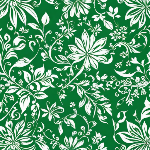 green and white background