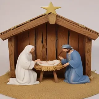 free christmas nativity scene