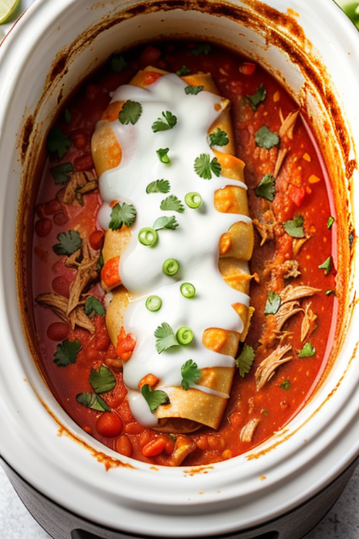 chicken enchilada casserole in crock pot