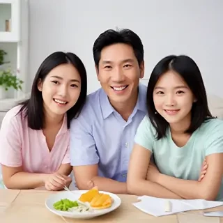 free use asian family