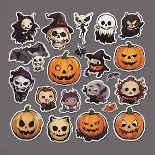 halloween stickers png