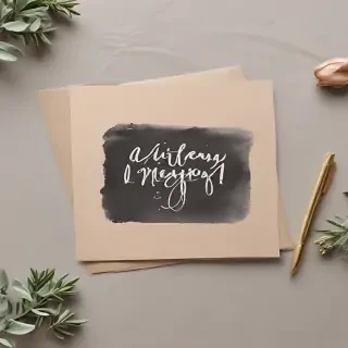 greeting card mockup