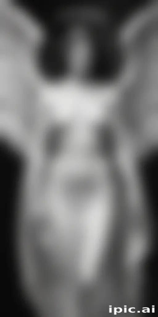 black and white angel drawings