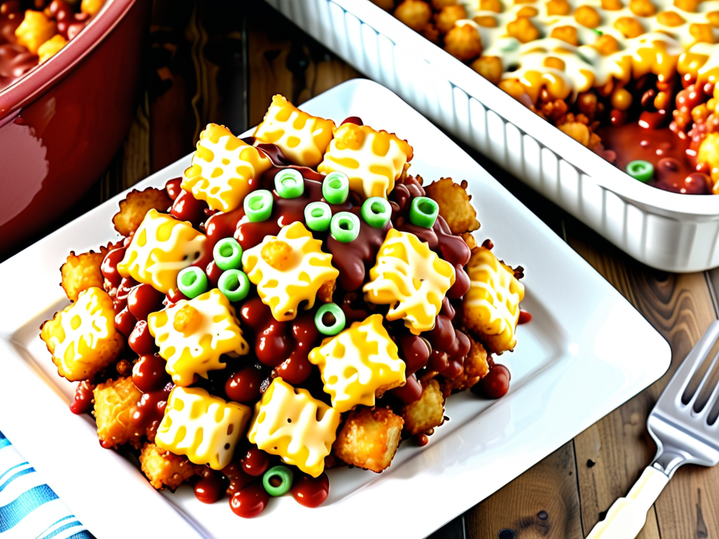 tater tots chili cheese casserole