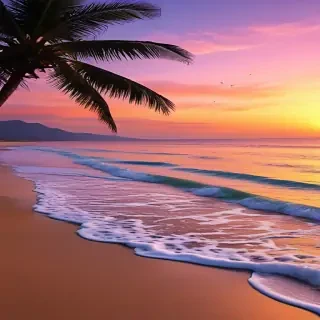 sunset wallpaper beach