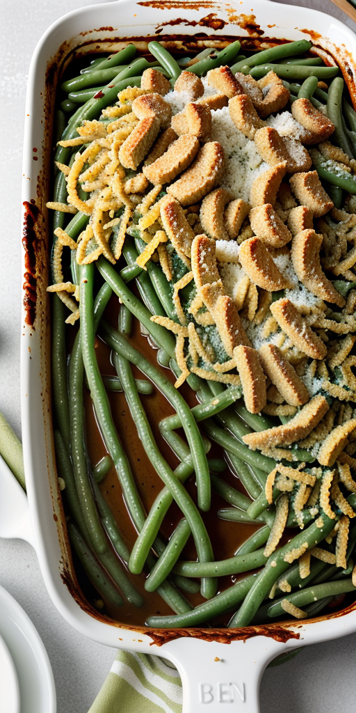 green bean casserole with worcestershire sauce