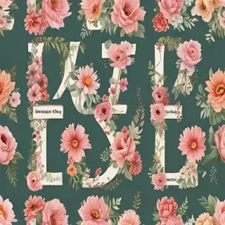 floral letters