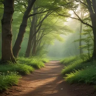 beautiful magical forest background