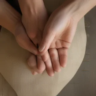 hands reaching