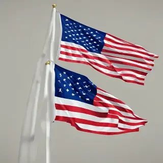 american flag waving png