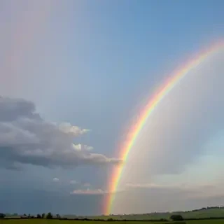 pastel coloured rainbow