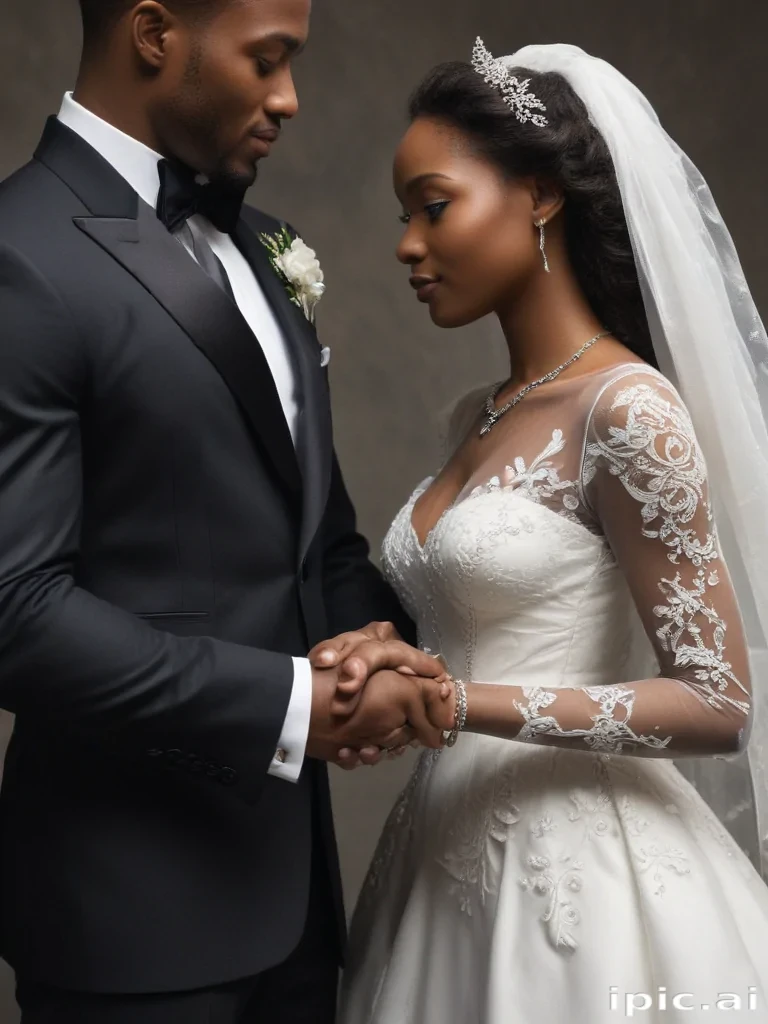 black couple holding hands