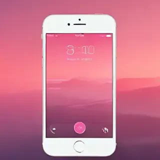pink home screen