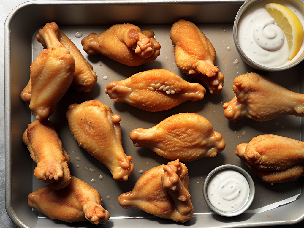 frozen deep fried chicken wings