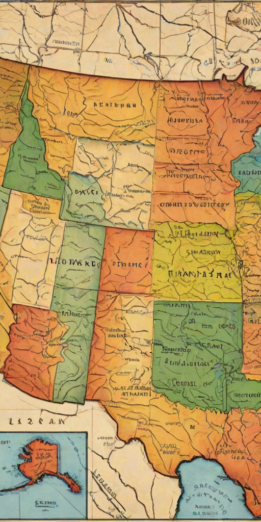 map of the usa states