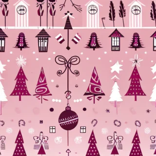 christmas wallpaper pink
