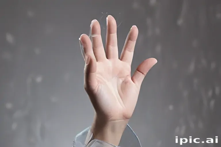 transparent prayer hand