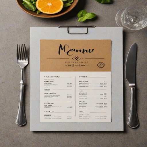menu mockup free