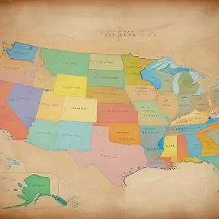 map of the us states