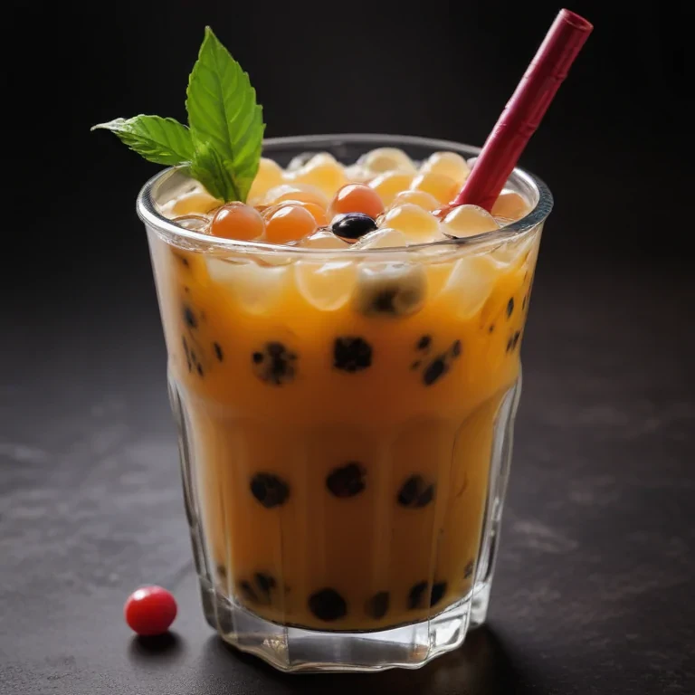 aesthetic boba tea background