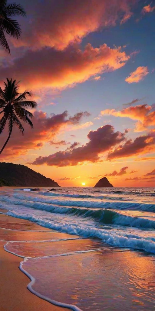 sunset wallpaper beach