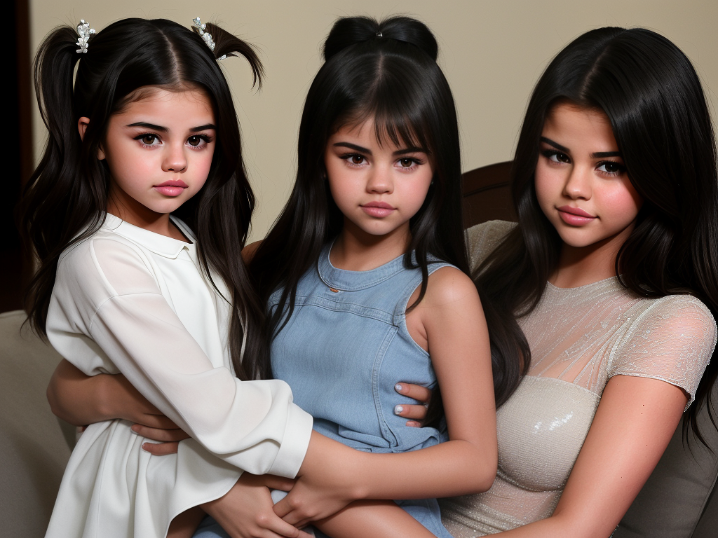 selena gomez sister and north west