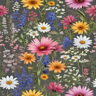 wildflowers transparent background