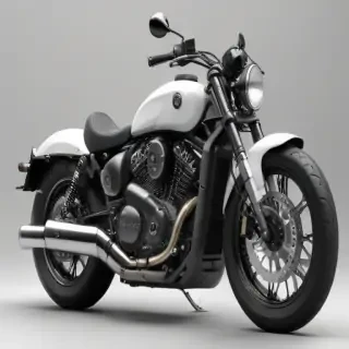 motorcycle clipart black and white