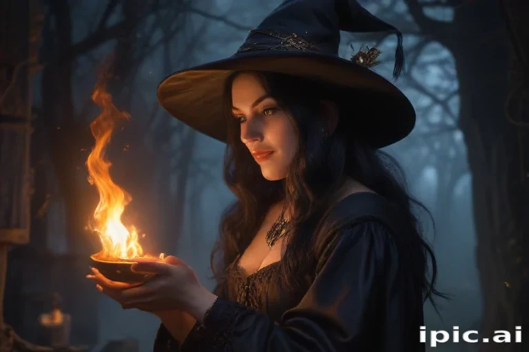 vintage witch art